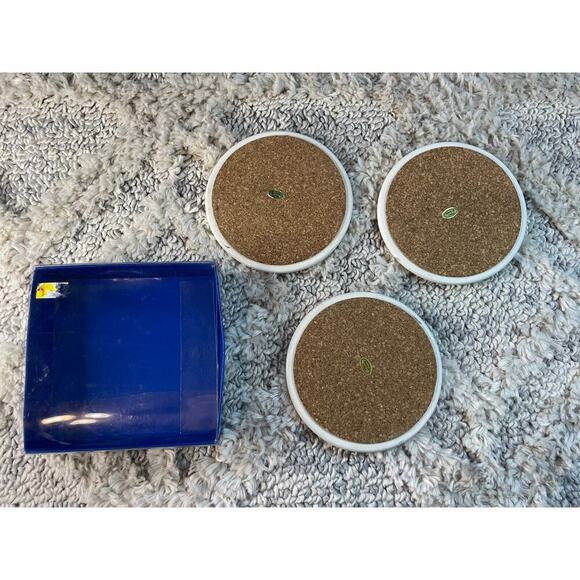 Snowman Coasters Set of 3 Christmas Snow Days St Nicholas Square Missing One - Picture 6 of 6